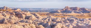 Badlands National Park at Sunset